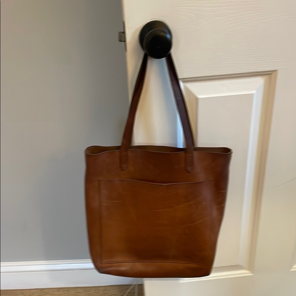 Brown Leather Tote Bag